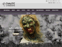 Tablet Screenshot of chaoticcreations.biz